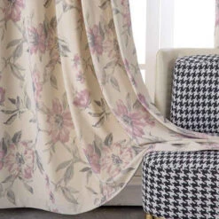 Floral Marilyn Floral Polyester Curtain -qbedding store 0V1A1675 1