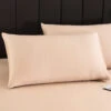 Apricot Solid Color TENCEL™ Lyocell Pillow Sham Set -qbedding store 2X1.5 01392
