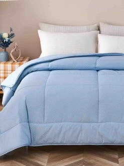 Gamma-Bluish Blue Pattern Cotton All Season Comforter