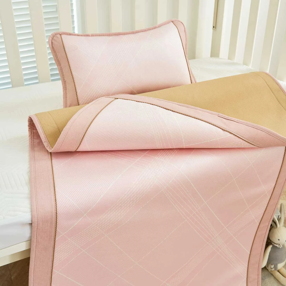 Baby Pink Bing Si Summer Mattress Topper Set 6 Baby Pink Bing Si Summer Mattress Topper Set - Image 4