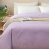 Theta Lilac Purple Pattern Cotton Duvet Cover -qbedding store 2X1.5 3808