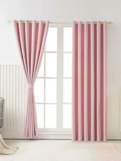 Solid Elegant Pink Curtain -qbedding store 2X1.5 44109