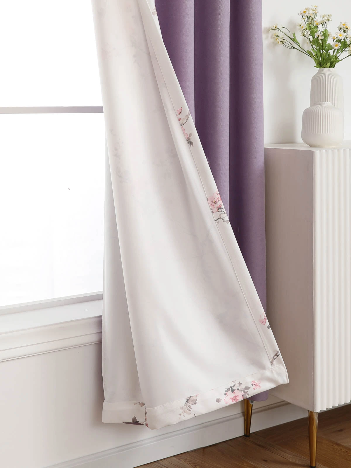 Lilac Land Floral Curtain 4 Lilac Land Floral Curtain - Image 2
