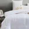Solid White Cotton Filled Warm Duvet Insert -qbedding store 2X1.5 ee422add 583b 44ad 8a25 accf7d2eb0fc