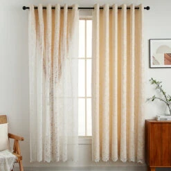 Butterfly Ripple Double Layer Curtain 18 Butterfly Ripple Double Layer Curtain -qbedding store 3E7A2082 3