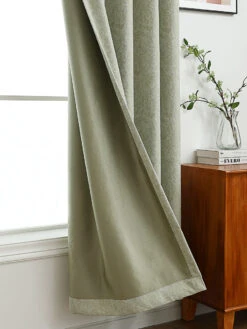 Whisper Leaves Jacquard Curtain -qbedding store 3E7A2132 2