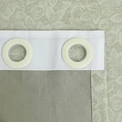 Whisper Leaves Jacquard Curtain -qbedding store 3E7A2133