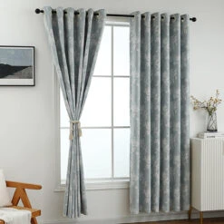 Dreamy Flower Jacquard Curtain 22 Dreamy Flower Jacquard Curtain -qbedding store 3E7A3806