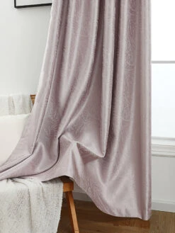 Enchanting Leaf Embossed Curtain 24 Enchanting Leaf Embossed Curtain -qbedding store 3E7A3883