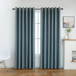 Wells Embossed Jacquard Solid Color Curtain 13 Wells Embossed Jacquard Solid Color Curtain -qbedding store 3E7A9579