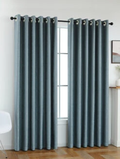 Wells Embossed Jacquard Solid Color Curtain 14 Wells Embossed Jacquard Solid Color Curtain -qbedding store 3E7A9581