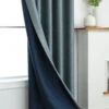 Wells Embossed Jacquard Solid Color Curtain