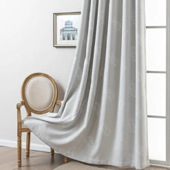 Yumoo Leaf Jacquard Curtain 17 Yumoo Leaf Jacquard Curtain -qbedding store 3F3A1833