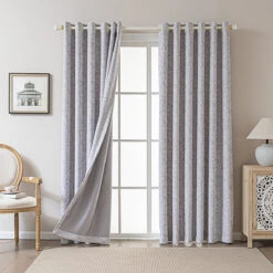 Seasonal Purple Jacquard Curtain -qbedding store 3F3A2518