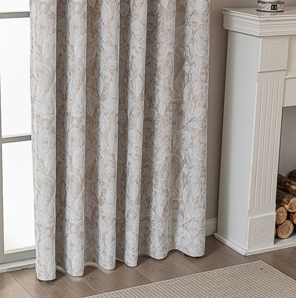 Vintage Leaf Embossed Curtain 7 Vintage Leaf Embossed Curtain - Image 5