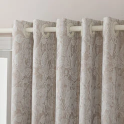 Vintage Leaf Embossed Curtain 20 Vintage Leaf Embossed Curtain -qbedding store 3F3A2608