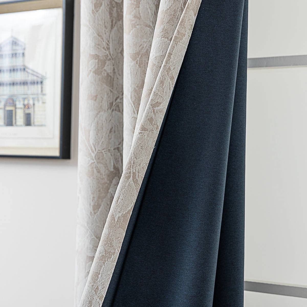 Vintage Leaf Embossed Curtain 10 Vintage Leaf Embossed Curtain - Image 8