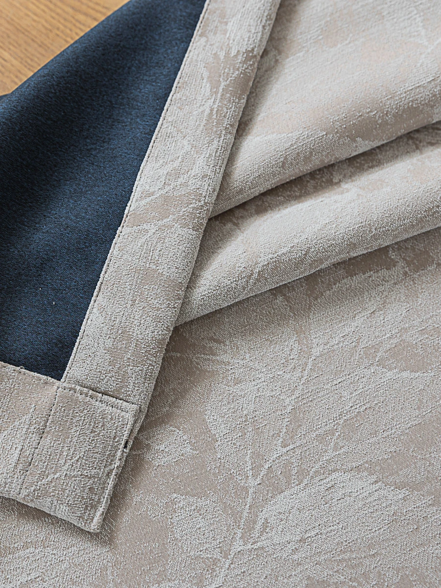 Vintage Leaf Embossed Curtain 4 Vintage Leaf Embossed Curtain - Image 2