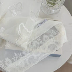 Butterflies Embroidery Sheer Curtain -qbedding store 3F3A3903