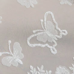 Butterflies Embroidery Sheer Curtain -qbedding store 3F3A3910
