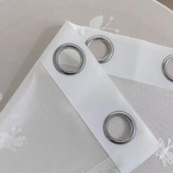 Butterflies Embroidery Sheer Curtain -qbedding store 3F3A3925