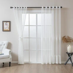 Dreamy Shadow Sheer Curtain -qbedding store 3F3A4040