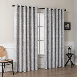 Secluded Bamboo Jacquard Curtain -qbedding store 3F3A4503