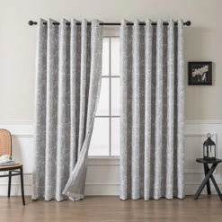 Secluded Bamboo Jacquard Curtain -qbedding store 3F3A4529