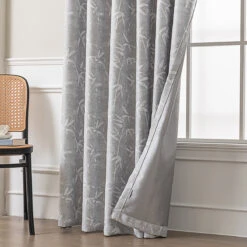 Secluded Bamboo Jacquard Curtain -qbedding store 3F3A4530