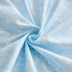 Raindrop Blue Premium Cotton Fitted Sheet -qbedding store 532 981600 Raindrop Blue Premium Cotton Fitted Sheet 5