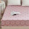 Breezy Pink Premium Cotton Fitted Sheet -qbedding store 532 981603 Breezy Pink Premium Cotton Fitted Sheet 2