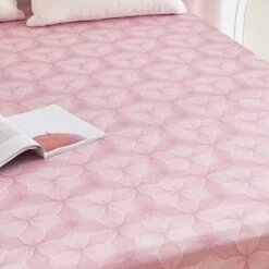 Breezy Pink Premium Cotton Fitted Sheet 12 Breezy Pink Premium Cotton Fitted Sheet -qbedding store 532 981603 Breezy Pink Premium Cotton Fitted Sheet 4