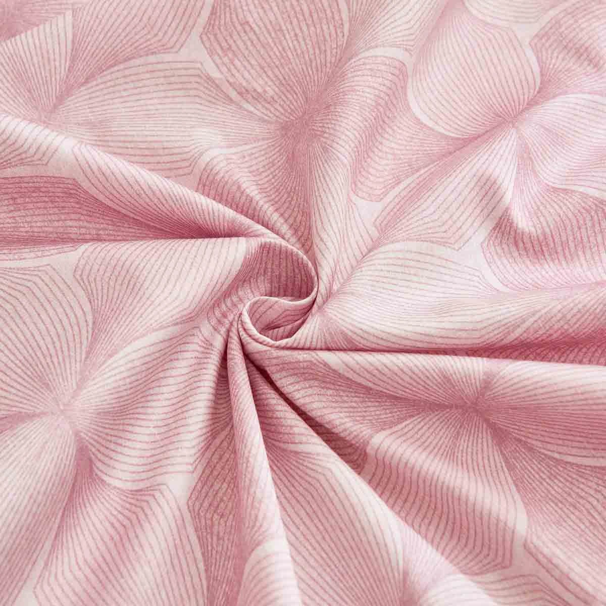 Breezy Pink Premium Cotton Fitted Sheet 8 Breezy Pink Premium Cotton Fitted Sheet - Image 6