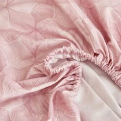 Breezy Pink Premium Cotton Fitted Sheet 15 Breezy Pink Premium Cotton Fitted Sheet -qbedding store 532 981603 Breezy Pink Premium Cotton Fitted Sheet 7