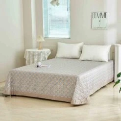 Sunshine Gold Premium Cotton Bedspread -qbedding store 542 981601 Sunshine Gold Premium Cotton Bedspread 2