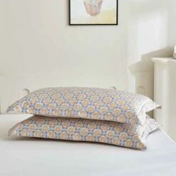 Sunshine Gold Premium Cotton Pillow Sham -qbedding store 552 981601 Sunshine Gold Premium Cotton Pillow Sham 1936 1