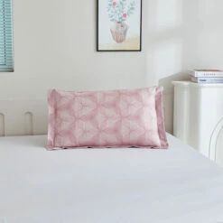 Breezy Pink Premium Cotton Pillow Sham -qbedding store 552 981603 Breezy Pink Premium Cotton Pillow Sham 1524 1