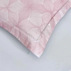 Breezy Pink Premium Cotton Pillow Sham -qbedding store 552 981603 Breezy Pink Premium Cotton Pillow Sham 2