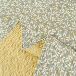 Cedar Floral Cotton Quilt Set -qbedding store 691 61155 Cedar Floral Cotton Quilt Set 6