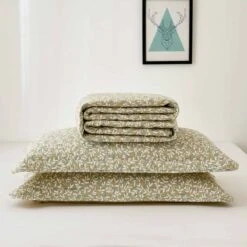 Cedar Floral Cotton Quilt Set -qbedding store 691 61155 Cedar Floral Cotton Quilt Set 8