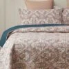 Turner Pattern Cotton Quilt Set -qbedding store 691 61156 Turner Floral Cotton Quilt Set 1