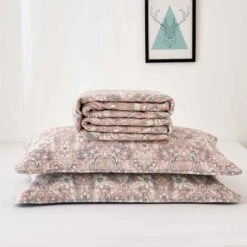 Turner Pattern Cotton Quilt Set 14 Turner Pattern Cotton Quilt Set -qbedding store 691 61156 Turner Floral Cotton Quilt Set 8