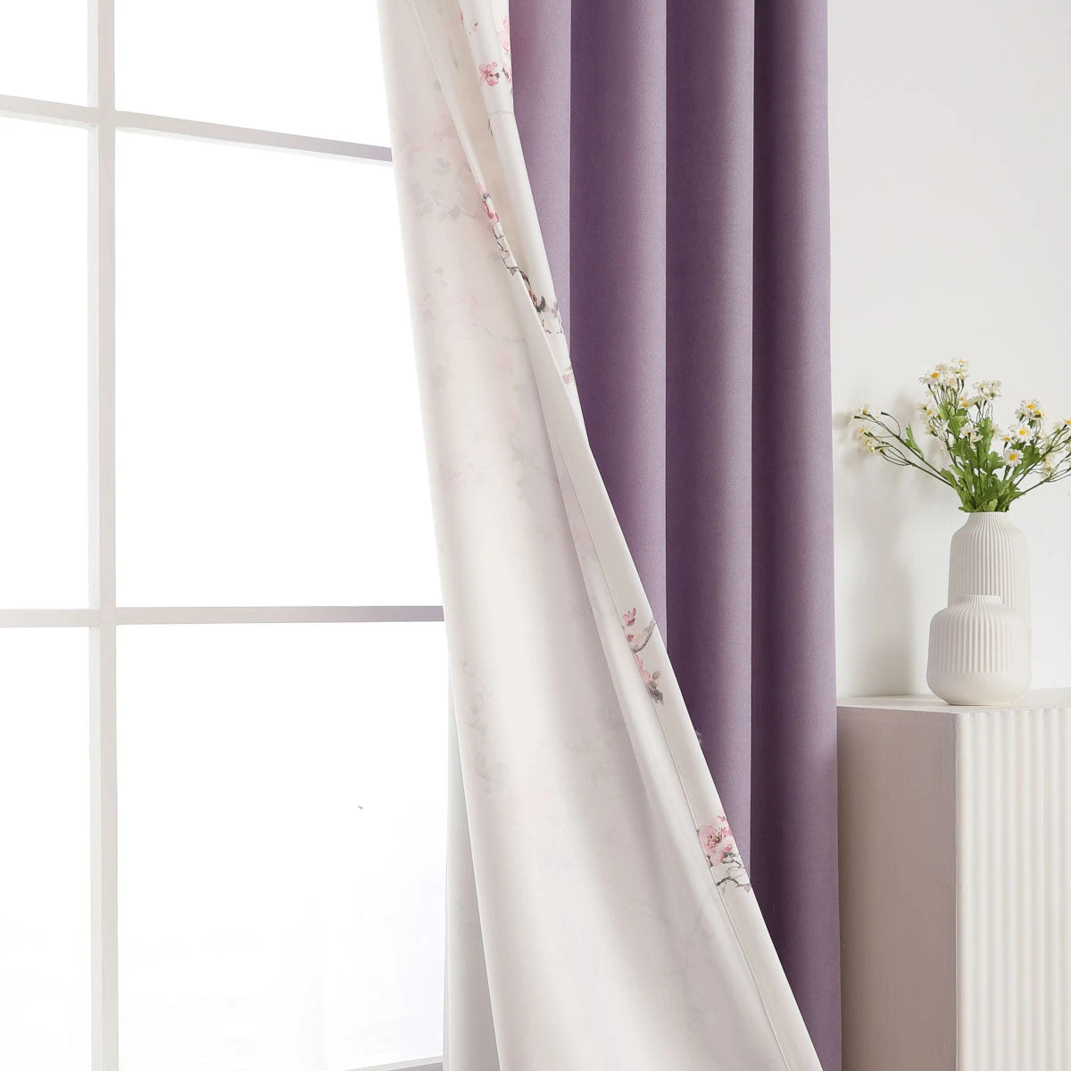 Lilac Land Floral Curtain 7 Lilac Land Floral Curtain - Image 5