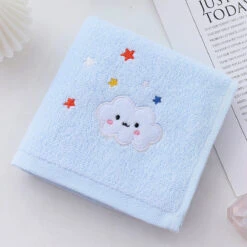 Dora Cloud Small Hand Towel-10"x20" -qbedding store 8 7e2c1df8 173c 4636 9963 7c81c7557acf