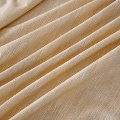 Mu-Nature Apricot Cotton Fitted Sheet -qbedding store DSC00221