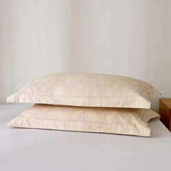 Mu-Nature Apricot Cotton Standard Pillow Sham Set -qbedding store DSC00256