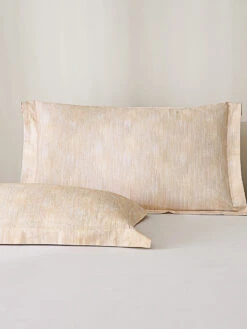 Mu-Nature Apricot Cotton Standard Pillow Sham Set