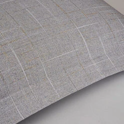 Psi-Starry Gray Cotton Standard Pillow Sham Set -qbedding store DSC00266