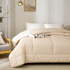 Mu-Nature Apricot Cotton All Season Comforter -qbedding store DSC00278