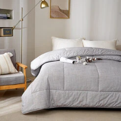 Psi-Starry Gray Cotton All Season Comforter 16 Psi-Starry Gray Cotton All Season Comforter -qbedding store DSC00288